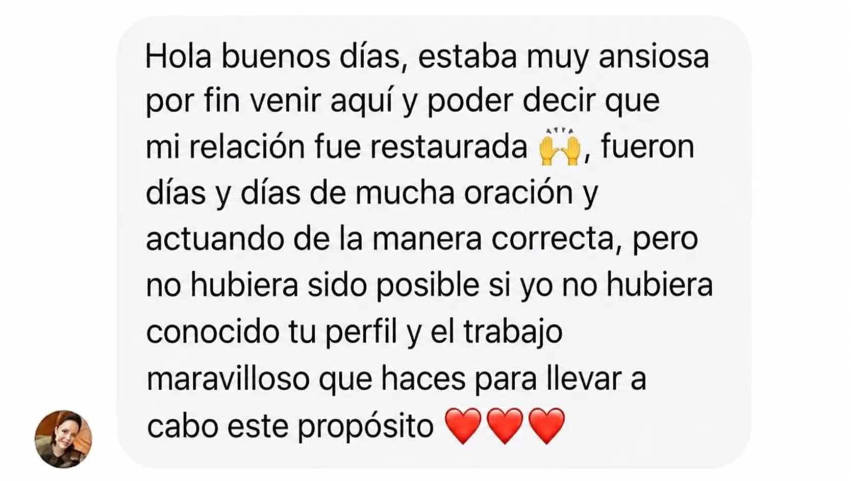 Testimonio de pareja